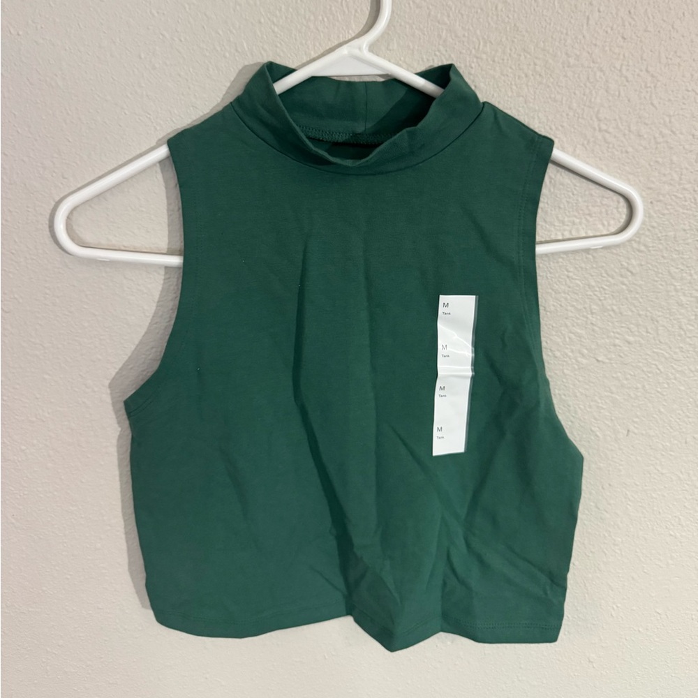 Target Sleeveless Green Cowl Neck Top